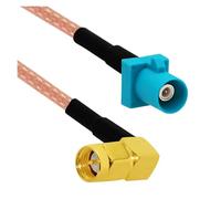 ROBAUN Adaptador de Cable de coleta Macho Hembra Tipo Z Universal Azul a Conector SMA RG316 de 15 cm/30 cm/50 cm/100 cm(Type5,15CM)