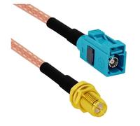 ROBAUN Adaptador de Cable de coleta Macho Hembra Tipo Z Universal Azul a Conector SMA RG316 de 15 cm/30 cm/50 cm/100 cm(Type10,100CM)