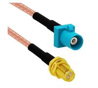 ROBAUN Adaptador de Cable de coleta Macho Hembra Tipo Z Universal Azul a Conector SMA RG316 de 15 cm/30 cm/50 cm/100 cm(Type4,100CM)