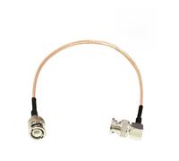 ROBAUN Adaptador de cable de conexión en espiral BNC macho a conector hembra RG316 de 15 cm, 30 cm, 50 cm y 100 cm(BNCJ-BNCJW,30CM)