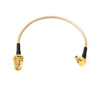 ROBAUN Adaptador de cable de extensión de antena con conector hembra SMA a conector macho MMCX en ángulo recto RG174 RG178 RG316(RG316,1000cm)