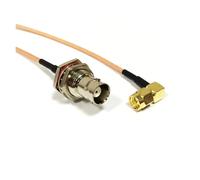 ROBAUN Adaptador de cable flexible de conector macho SMA en ángulo recto de 90 grados a conector hembra BNC RG316 de 15 cm/30 cm/50 cm/100 cm(100CM)