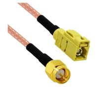 ROBAUN Adaptador de cable flexible Fakra Curry Code K macho hembra a conector SMA RG174 de 15 cm/30 cm/50 cm/100 cm for XM(Type7,30CM)