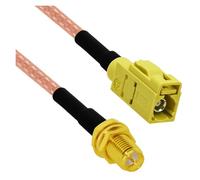 ROBAUN Adaptador de Cable Flexible Fakra Curry Code K Macho Hembra a Conector SMA RG174 de 15 cm/30 cm/50 cm/100 cm for XM(Type10,50CM)