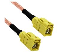 ROBAUN Adaptador de Cable Flexible Fakra Curry Code K Macho Hembra a Conector SMA RG174 de 15 cm/30 cm/50 cm/100 cm for XM(Type15,15CM)
