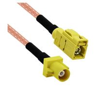 ROBAUN Adaptador de Cable Flexible Fakra Curry Code K Macho Hembra a Conector SMA RG174 de 15 cm/30 cm/50 cm/100 cm for XM(Type14,15CM)