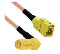 ROBAUN Adaptador de Cable Flexible Fakra Curry Code K Macho Hembra a Conector SMA RG174 de 15 cm/30 cm/50 cm/100 cm for XM(Type12,15CM)