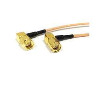 ROBAUN Adaptador de Cable Puente de ángulo Recto Macho SMA a Conector RP SMA de 90 Grados RG316 RG174 RG58 RG142 de 15 cm/40 cm/100 cm(RG316,200CM)