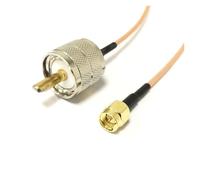 ROBAUN Adaptador de Cable SMA con Interruptor UHF Macho PL259 RG316 RG58 RG142 de 15 cm(RG142,400CM)