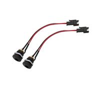 ROBAUN Adaptador de conector hembra de CC de 5,5 x 2,1 mm (DC-022) for montaje en panel a conector macho SM de 2 pines (10/15/20 cm)(2Pcs,20CM)