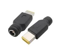 ROBAUN Adaptador de Corriente CC de 5,5 x 2,1 mm (Hembra a Conector de Punta Cuadrada de 20 V), Conector convertidor de Carga for portátil.(2Pcs)