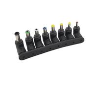 ROBAUN Adaptador Universal de CC for portátil, Conector de Cargador Hembra a Macho de 5,5 x 2,1 mm, Juego de Conectores de CC for conversión.(C-RA 8Pcs)