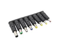 ROBAUN Adaptador Universal de CC for portátil, Conector de Cargador Hembra a Macho de 5,5 x 2,1 mm, Juego de Conectores de CC for conversión.(B 8Pcs)