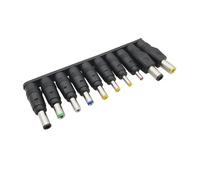ROBAUN Adaptador Universal de CC for portátil, Conector de Cargador Hembra a Macho de 5,5 x 2,1 mm, Juego de Conectores de CC for conversión.(A 10Pcs)