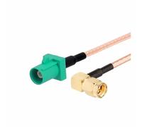 ROBAUN Cable adaptador de coleta Fakra tipo E macho hembra verde a conector SMA RG316 de 15 cm/30 cm/50 cm/100 cm for conexión en automóvil(Type5,100CM)