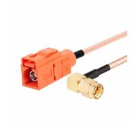 ROBAUN Cable adaptador de coleta Fakra tipo M macho hembra color naranja a conector SMA RG316 de 15 cm/30 cm/50 cm/100 cm for coche(Type11,15CM)
