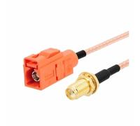 ROBAUN Cable adaptador de coleta Fakra tipo M macho hembra color naranja a conector SMA RG316 de 15 cm/30 cm/50 cm/100 cm for coche(Type9,50CM)