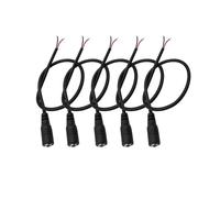 ROBAUN Cable conector de alimentación de CC macho y hembra de 3,5 mm x 1,35 mm, cable de extensión for tira de luz.(5 Female)