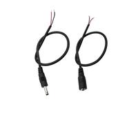 ROBAUN Cable conector de alimentación de CC macho y hembra de 3,5 mm x 1,35 mm, cable de extensión for tira de luz.(2 Male)