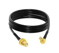 ROBAUN Cable de ángulo recto con conector hembra SMA a conector macho MCX RG174 RG178 RG316 de 10 cm/30 cm/50 cm for módem inalámbrico(RG174,1000CM)