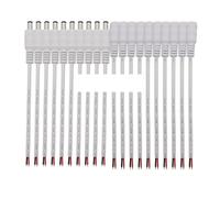 ROBAUN Cable de CC Macho y Hembra de 5,5 x 2,1 mm, Blanco, 12 V CC, Conector de Cable Flexible, Adaptador for Tira de luz.(10Pair)