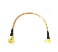 ROBAUN Cable de conexión en ángulo Recto con Conector MCX y SMA Macho, 10 Unidades, RG316, 15 cm, 30 cm, 50 cm y 100 cm(15cm)