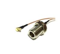 ROBAUN Cable de conexión en ángulo recto de 90 grados con conector tipo N hembra de Mcx RG316 RG174 RG178 de 15 cm/30 cm/50 cm/100 cm(RG178,300CM)