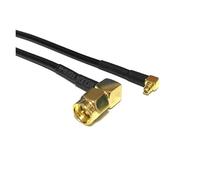 ROBAUN Cable de conexión en ángulo Recto Macho SMA con Conector MMCX de 90 Grados y 15 cm for módem inalámbrico(RG174,30cm)
