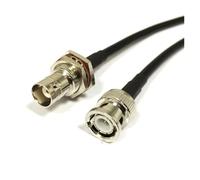 ROBAUN Cable de conexión en espiral BNC macho con interruptor hembra RG316 RG174 RG58 RG142 de 15 cm/30 cm/50 cm/100 cm(RG58,50CM)