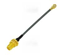 ROBAUN Cable de conexión en Espiral con Conector SMA Macho y Hembra, 10 cm, 20 cm y 30 cm, U.FL, de 1,37 mm, for enrutador inalámbrico con Tarjeta PCI(SMAK-IPX,30CM)