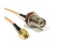 ROBAUN Cable de conexión en Espiral inversa SMA Macho Hembra RP Interruptor TNC RG316 15CM/30CM/50CM/100CM(RPSMAJ-RPTNCK,100CM)