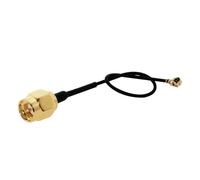 ROBAUN Cable de conexión en espiral macho U.FL a SMA/BNC/TNC hembra de 1,13 mm for extensión de enrutador inalámbrico con tarjeta PCI(SMA male,30cm)