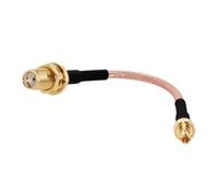 ROBAUN Cable de conexión Hembra SMA a Conector SMA N TNC BNC UHF MCX MMCX TS9 CRC9 Recto RG316 for módem inalámbrico(SMA-TS9,20CM)