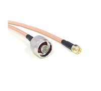 ROBAUN Cable de extensión coaxial RG316 RG58 RG142 SMA a N Macho, Cable Puente for Antena Externa de 15 cm/30 cm/50 cm/100 cm(RG142,20CM)