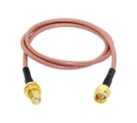 ROBAUN Cable de extensión con Conector SMA Macho a Hembra for RG174, RG178, RG316, RG58, RG142(RG142,1000CM)