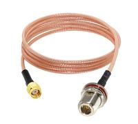 ROBAUN Cable de extensión de Antena inalámbrica SMA Macho Hembra RP a Conector N con Adaptador de coleta Nu RG316 de 15 cm(Type10,50CM)