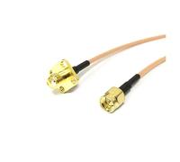 ROBAUN Cable de extensión de Antena SMA Hembra for chasis de Panel a Adaptador de coleta Macho RG316 de 15 cm/30 cm/50 cm/100 cm(SMA Male,100cm)