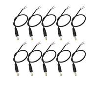 ROBAUN Cable de extensión de CC de 4,0 x 1,7 mm, Conector Macho/Hembra de CC, Adaptador de Cable for Tira de luz de cámara.(10 Male)