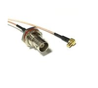 ROBAUN Cable de módem inalámbrico MCX Macho con Interruptor de ángulo Recto, Adaptador de coleta Hembra BNC RG316 RG174 RG178 de 15 cm(RG178,100CM)