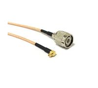 ROBAUN Cable de módem inalámbrico MMCX Macho RA de 90 Grados a Conector TNC Hembra Adaptador de coleta de 15 cm y 6"(TNC Male,100cm)