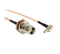 ROBAUN Cable de módem USB CRC9, interruptor de ángulo recto, adaptador de coleta macho hembra SMA/FME/F/TNC, conector de cable RG316(TNC female,15cm)