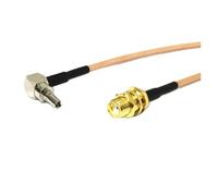 ROBAUN Cable de módem USB CRC9, interruptor de ángulo recto, adaptador de coleta macho hembra SMA/FME/F/TNC, conector de cable RG316(SMA female,30cm)