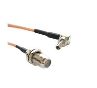 ROBAUN Cable de módem USB CRC9, interruptor de ángulo recto, adaptador de coleta macho hembra SMA/FME/F/TNC, conector de cable RG316(F female,10cm)
