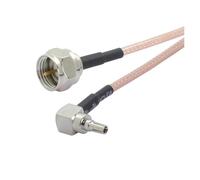 ROBAUN Cable de módem USB CRC9, interruptor de ángulo recto, adaptador de coleta macho hembra SMA/FME/F/TNC, conector de cable RG316(F male,200cm)