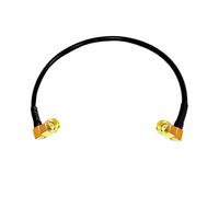 ROBAUN Cable de Puente de 90 Grados con Conector SMA Macho y conmutador de ángulo Recto RG316 RG174 RG58, Adaptador de 15 cm/40 cm/100 cm(RG174,500CM)
