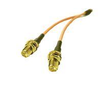 ROBAUN Cable divisor combinador de clavijas internas de conector macho RP SMA a 2 conectores hembra RP-SMA RG316 de 15 cm y 6"(30CM)