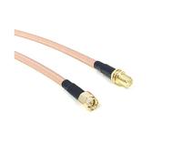 ROBAUN Cable Puente de Clavija Interior de Conector Hembra RP-SMA a Conector Macho SMA RG174 RG178 RG316 RG58 RG142(RG142,200CM)