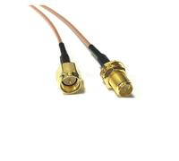 ROBAUN Cable puente de clavija interior de conector hembra RP-SMA a conector macho SMA RG174 RG178 RG316 RG58 RG142(RG316,400CM)
