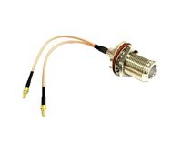 ROBAUN Cable Puente Recto Tipo N Hembra a 2X CRC9 RG316 de 15 cm, Divisor en Y, Nuevo for módem