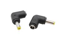 ROBAUN Conector de CC hembra de 5,5 x 2,1 mm, adaptador de corriente CC a conector macho de 6,0 x 4,4 mm, 6,3 x 3,0 mm, 5,5 x 2,5 mm, 5,5 x 1,7 mm, 4,8 x 1,7 mm, 4,0 x 1,7 mm, ángulo recto.(F,5Pcs)